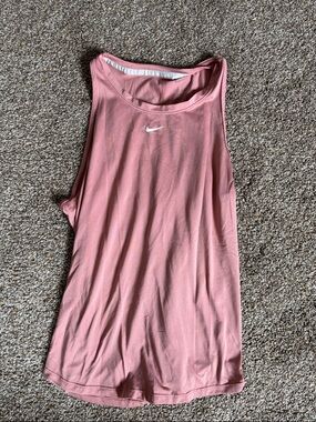 Nike Women's Dusty Pink Athletic Racerback Tank